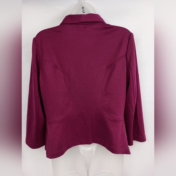 2/$30 ELLE Elegant Purple Maroon Merlo Blazer Preppy Clueless Dopamine(#1,255) - Picture 7 of 9
